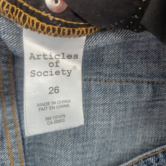 Articles of Society mid waist denim shorts Size 26 - Picture 4 of 5